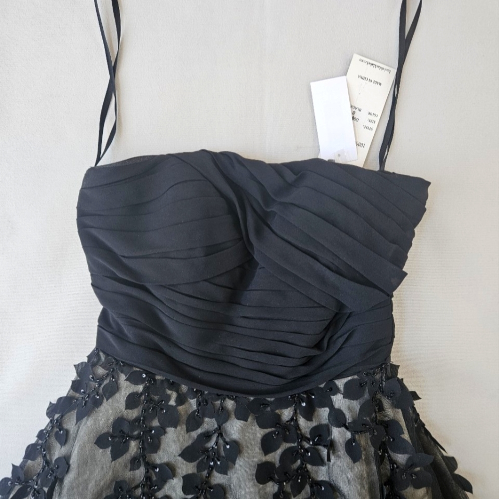 Basix Black Label Strapless Gown Dress Size 8 - Picture 8 of 16